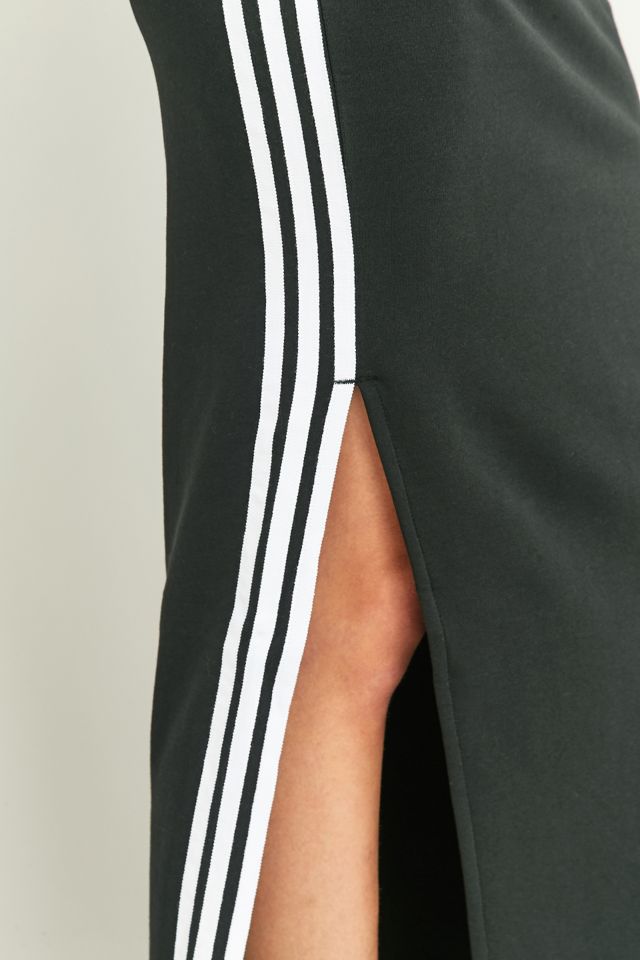 adidas Originals 3 Stripe Black Maxi Skirt #2