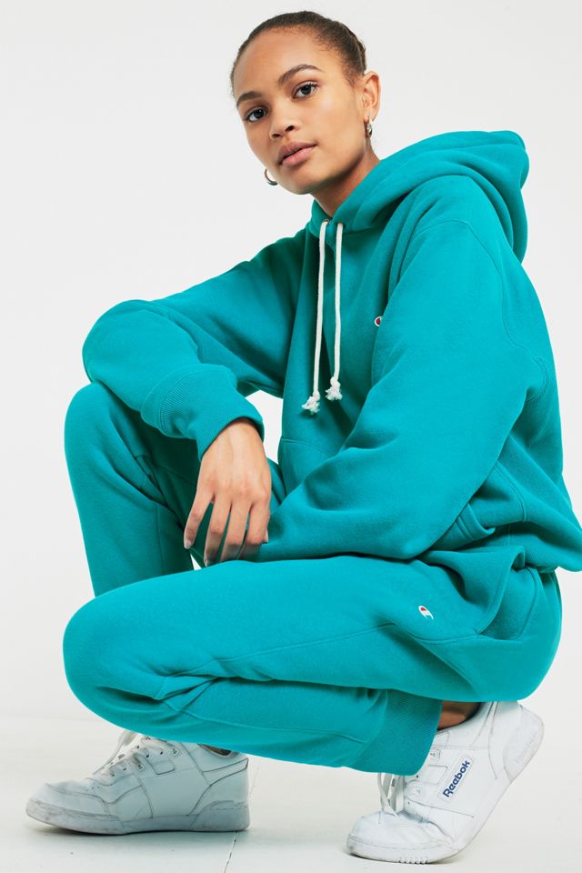 Campeón + UO Turquoise Reverse Weave Joggers #1