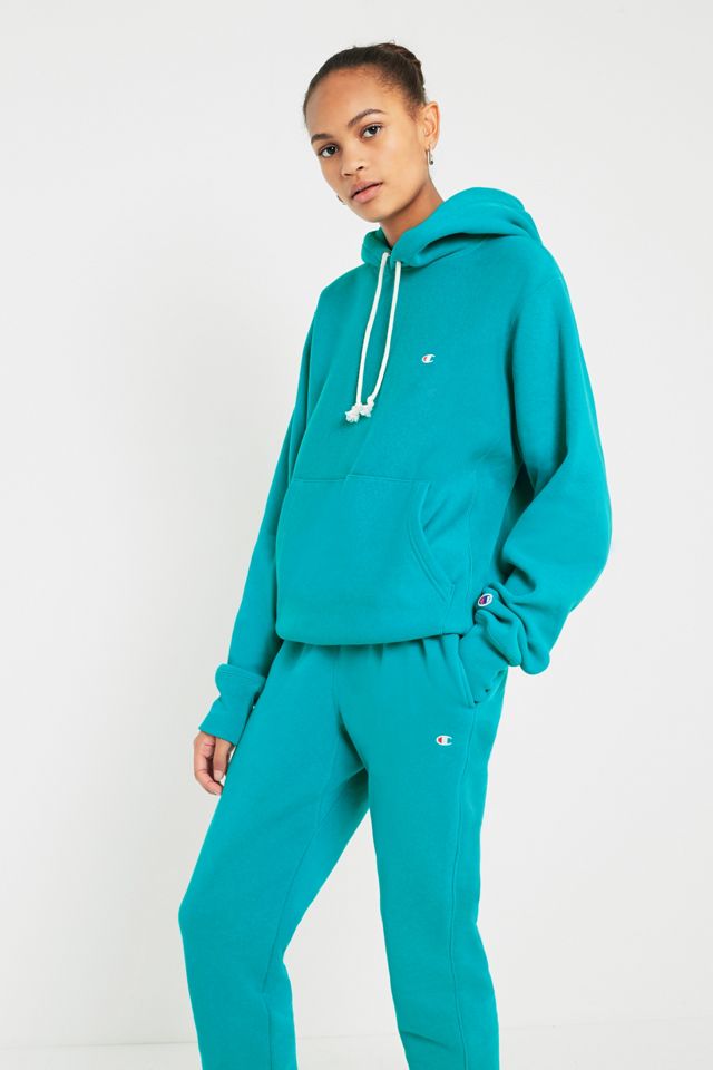 Campeón + UO Turquoise Reverse Weave Joggers #2