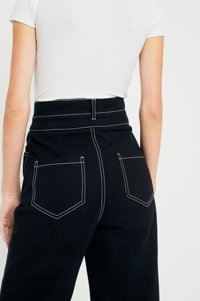 Fleamadonna Flared Contrast Stitch Trousers #3