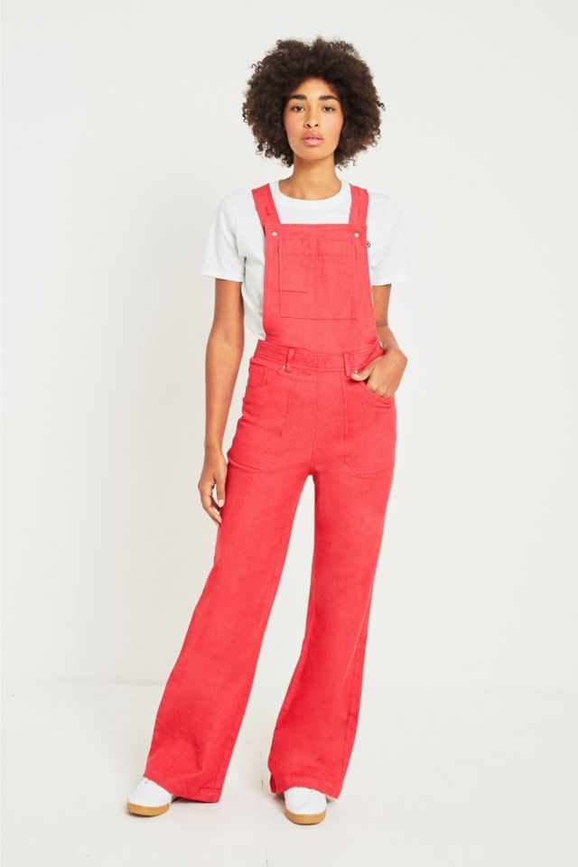 LF Markey Red Flare Dungarees | Urban Outfitters UK