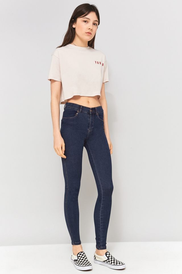 Denim Lexy Medium Wash Skinny Jeans Urban Outfitters UK