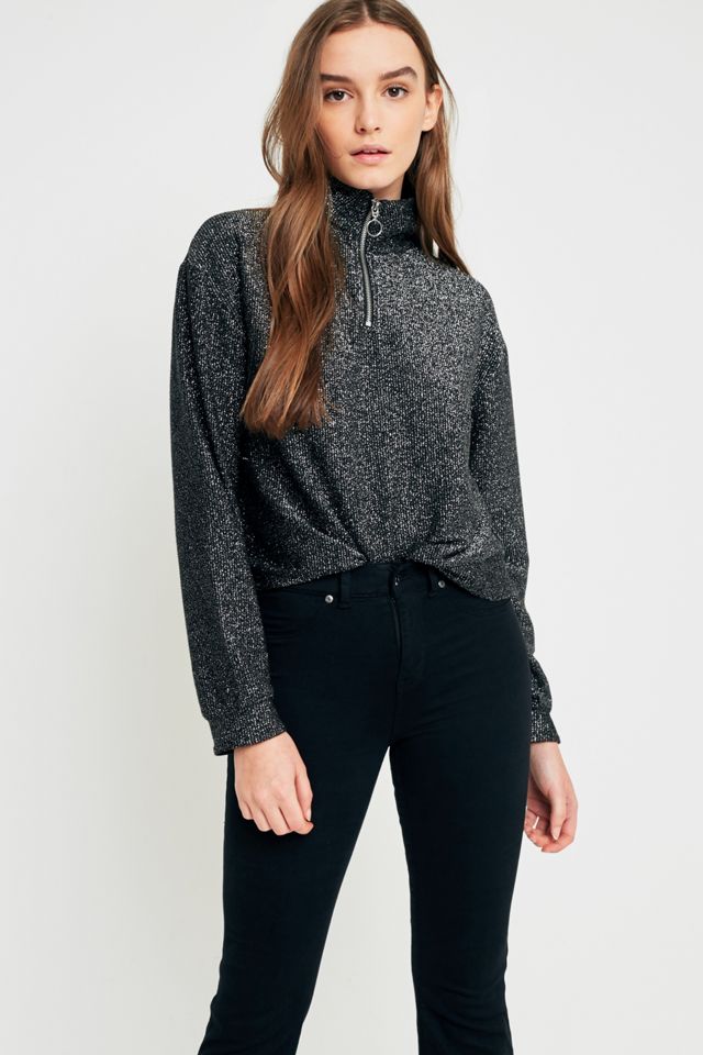 Dr. Denim Holly Black Crop Flare Jeans #6