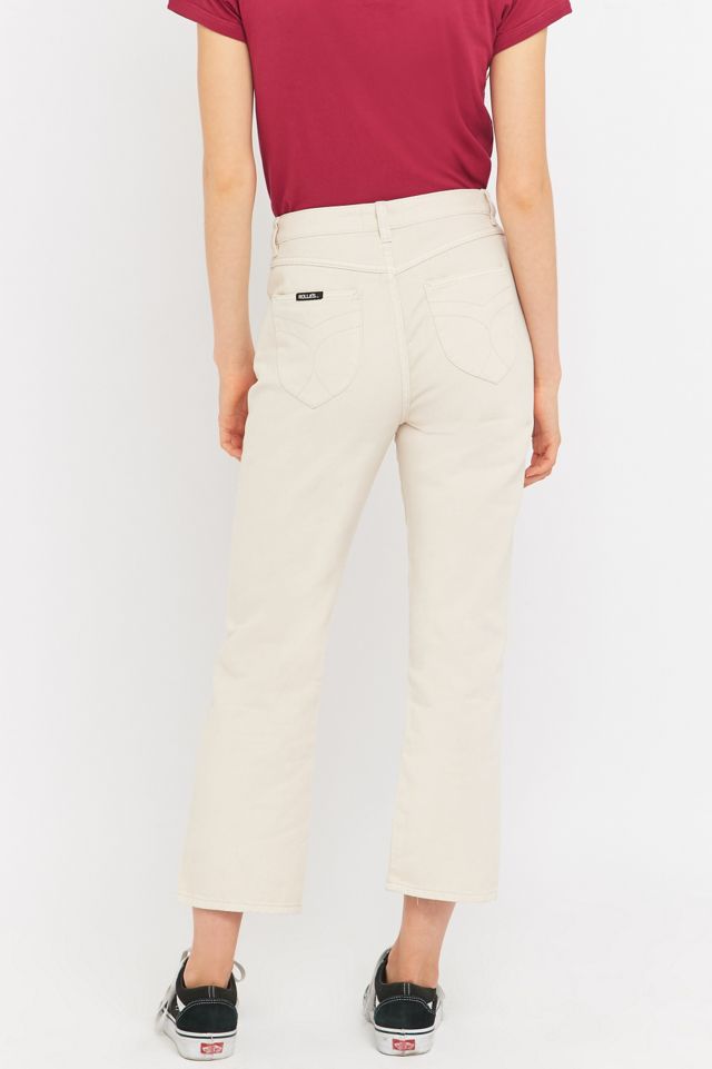 Rolla's Original Cream Straight-Leg Jeans #3