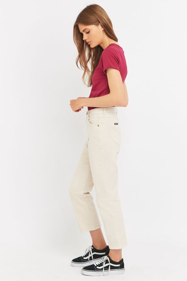 Rolla's Original Cream Straight-Leg Jeans #4