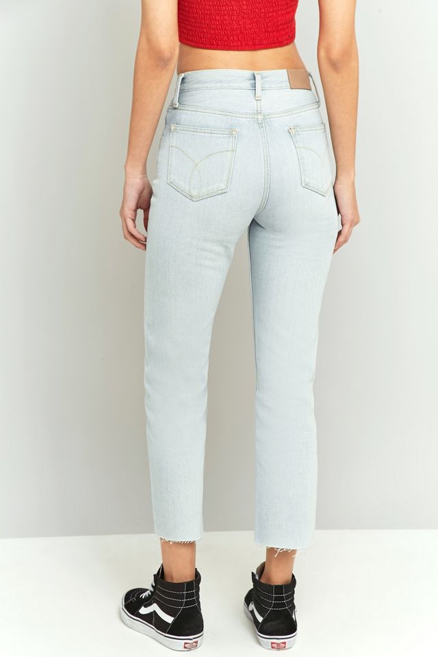 Calvin Klein Jeans Cropped High-Rise Straight Leg Jeans #3