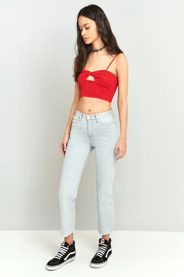 Calvin Klein Jeans Cropped High-Rise Straight Leg Jeans #4
