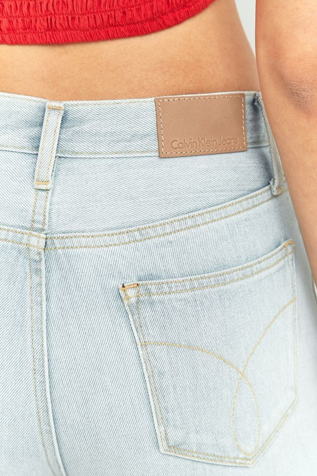 Calvin Klein Jeans Cropped High-Rise Straight Leg Jeans #5