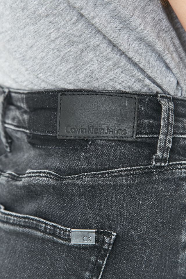 Calvin Klein Jeans Black Denim Pencil Midi Skirt #2