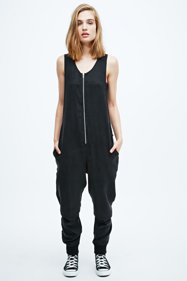 Pippa Lynn Zip Front Jumpsuit in Black | Urban Outfitters UK
