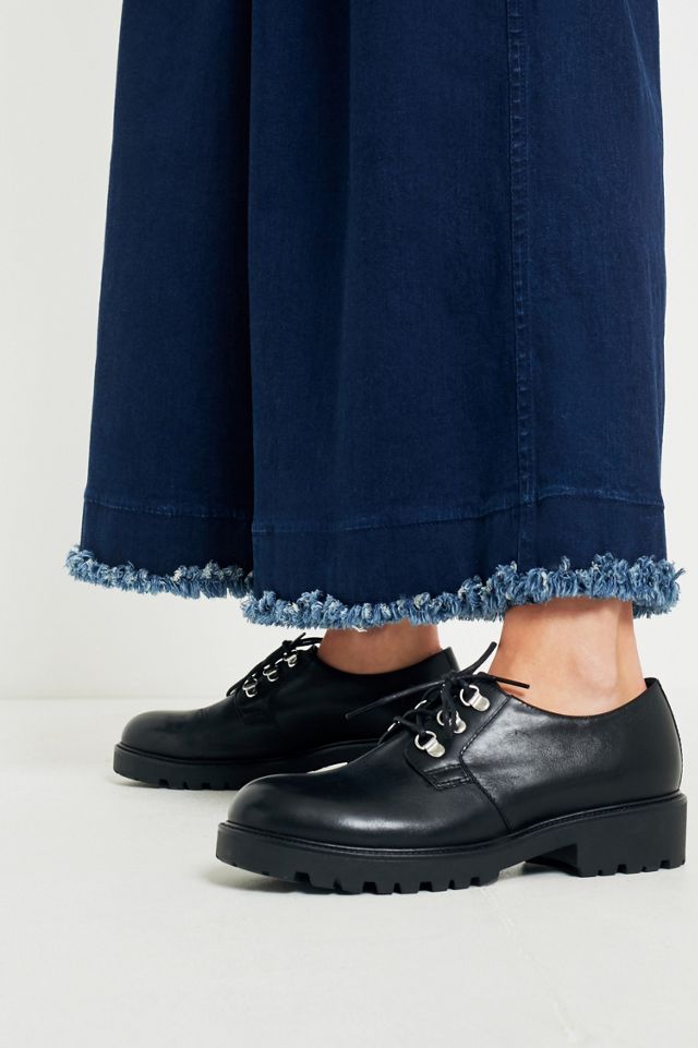 Angel Chen Washed Navy Plisado Pantalones de pierna ancha #2