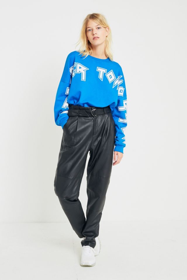 Gestuz Beth Leather Trousers | Urban Outfitters UK