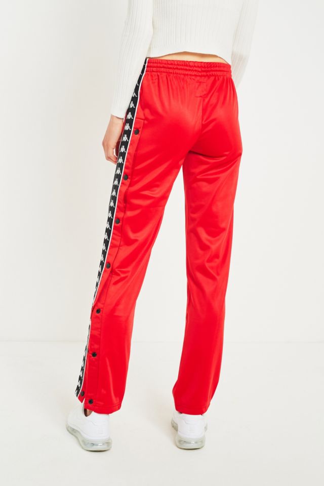 Red kappa popper pants online