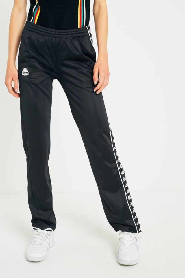 Kappa black popper track pants sale