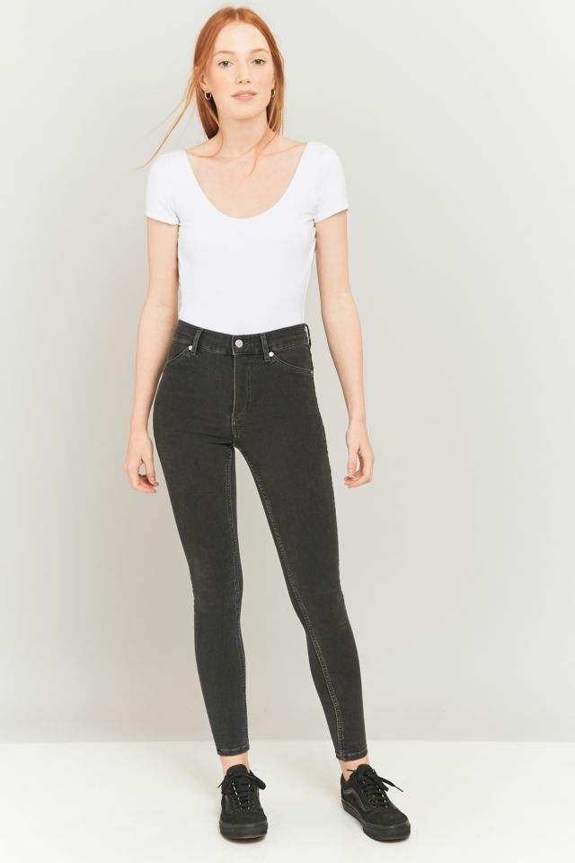 Cheap Monday High Spray On Overdyed Grey Skinny Jeans Urban Outfitters UK