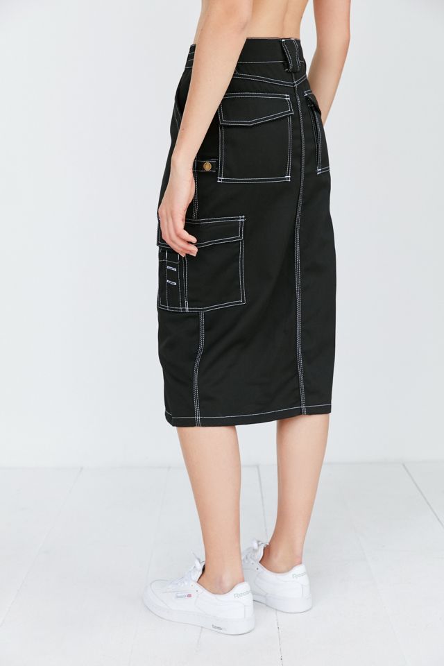 Dickies X UO Cargo Gonna Midi a punto di contrasto #1