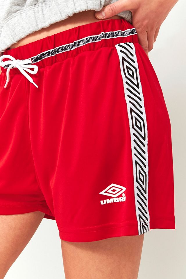 Umbro Red And Black Logo Striped Shorts #5