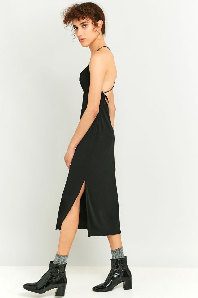 Sparkle & Fade Cowl Neck Strappy Back Midi Slip Dress #4