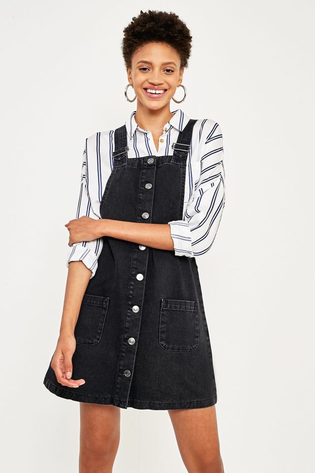 Urban Outfitters Button-Down Pinafore Dress #3