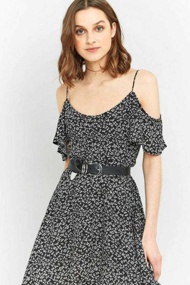 Pins & Needles Floral Cold Shoulder Flippy Dress #1