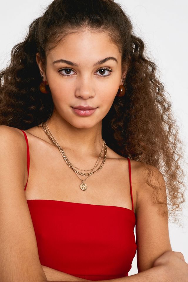 Silence + Noise Audrey Red A-Line Mini Slip Dress #2