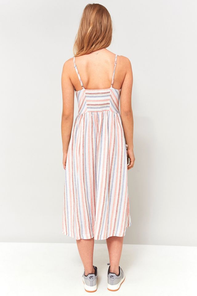 Urban Daybreak Oversized Dress, Slate Stripes