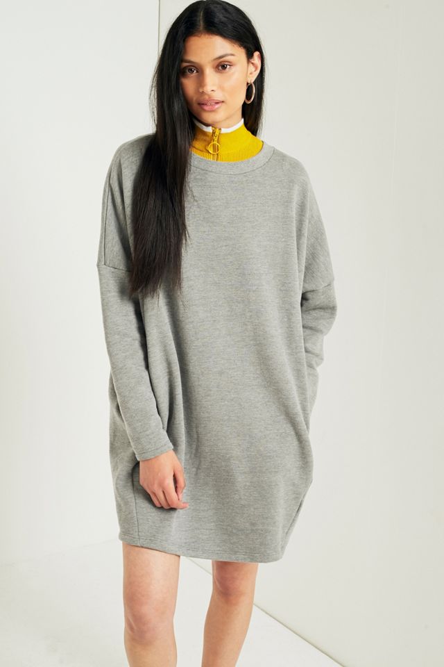 open lace back dress Oversized Half-Zip Hoodie Dress main image 0