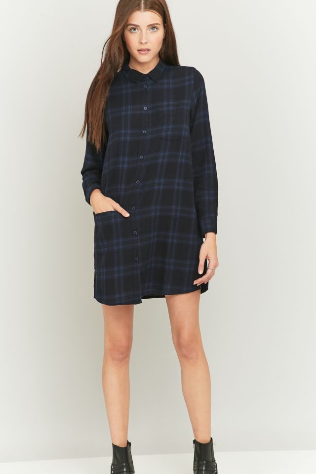 plaid shirt dress-4