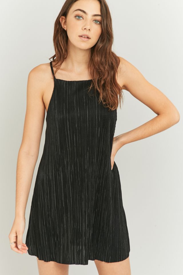 strapless open back dress Zero + Maria Cornejo Sleeveless Dress Green Pleated Stretch Silk Size 6