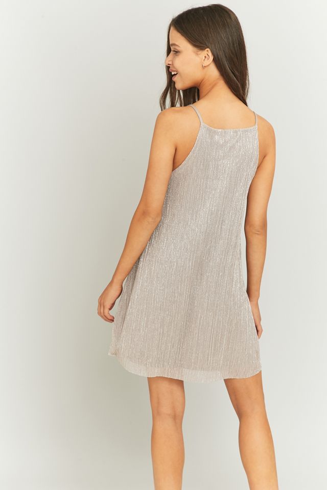 Pins & Needles - Robe plissée argent métallisé #2