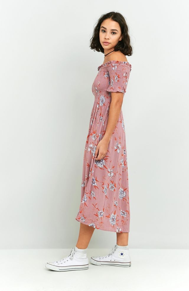 Kimchi Blue Picnic Floral Off-The-Shoulder Midi Dress #2