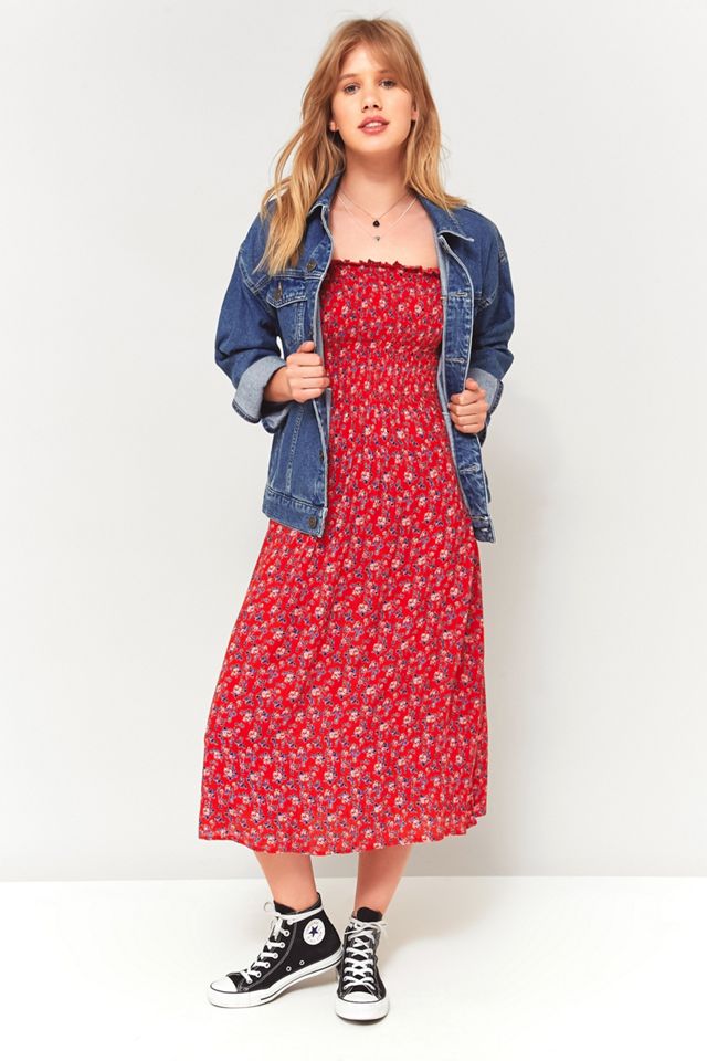 Kimchi Blue Picnic Floral Off-The-Shoulder Midi Dress #4