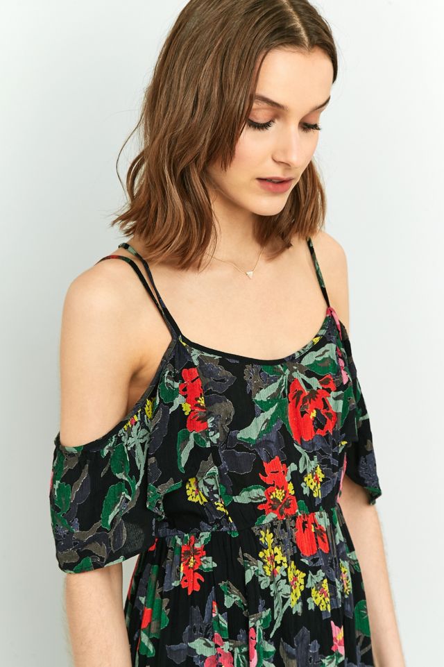 Pins & Needles - Robe midi à manches papillon et épaules dénudées #5