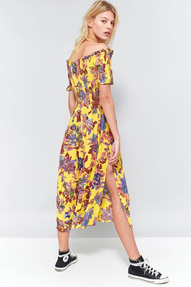 Pins & Needles - Robe midi à épaules dénudées et imprimé floral #3