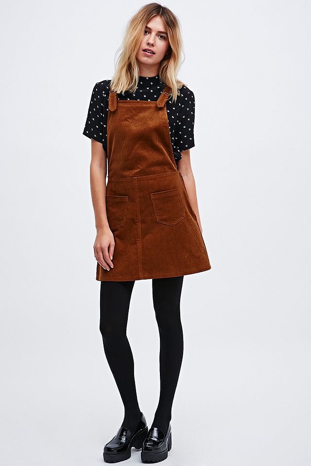 Cooperative by Urban Outfitters Corduroy Dungaree Dress | Urban ...