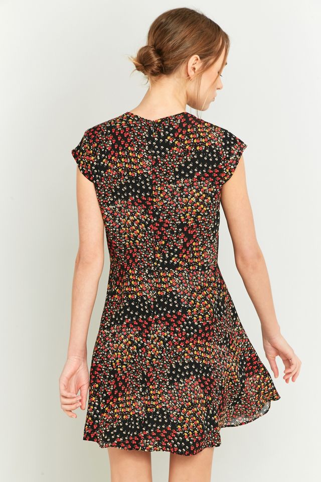 Urban Outfitters - Robe noire imprimée #3