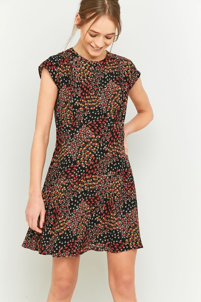 Urban Outfitters - Robe noire imprimée #4