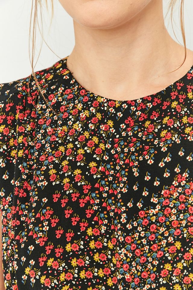 Urban Outfitters - Robe noire imprimée #5