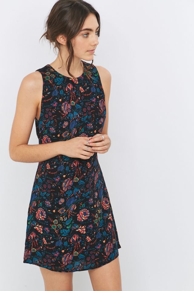 Staring At Stars - Robe dos nu Guinevere noire à fleurs #5