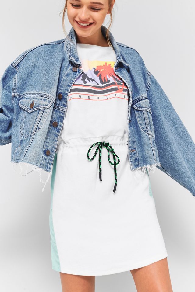 BDG Hawaii ‘80s Terry Drawstring Waist Dress #1