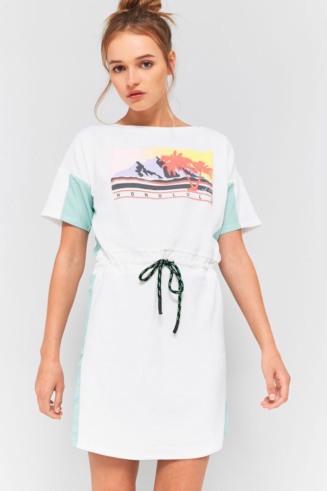 BDG Hawaii ‘80s Terry Drawstring Waist Dress #2