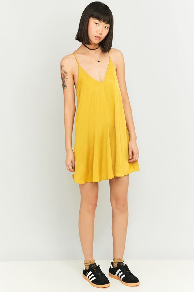 Pins & Needles Hammered Satin Slip Dress #4
