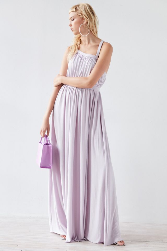 Kimchi Blue Coralina Cupro Asymmetrical Maxi Dress #5