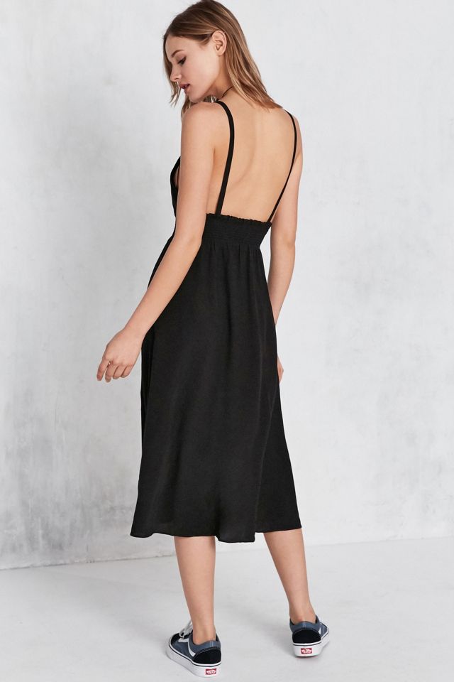 Urban Outfitters – Rückenfreies Midikleid „Dolly“ in Schwarz #3
