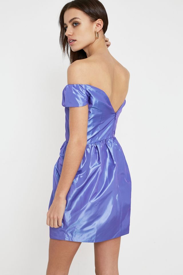 Pins & Needles Bardot Puff Party Dress #4