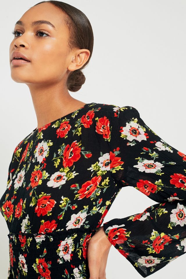Kimchi Blue Floral Shirred Midi Dress #2