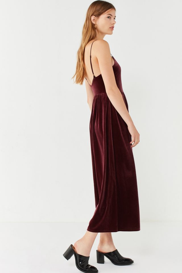 Urban outfitters 2024 velvet jumpsuit