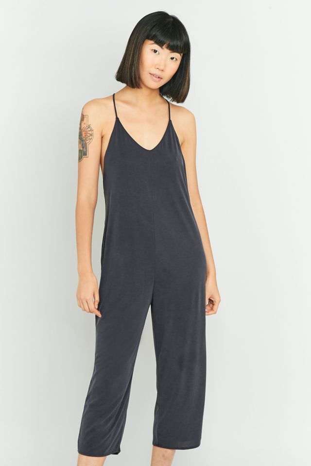Silence + Noise Calina Culotte Slip Black Jumpsuit #1