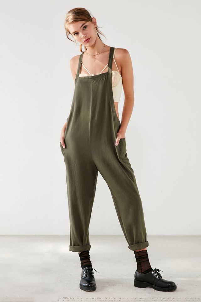 BDG Shapeless Cropped Olive Jumpsuit #1