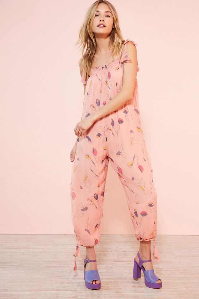 Kimchi Blue Winnie Floral Print Pink Balloon-Leg Jumpsuit #5